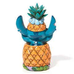 Jim Shore Disney Stitch in a Pineapple Figurine, 5.75"