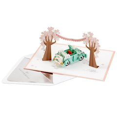 Best Wishes for the Road Ahead 3D Pop-Up Wedding Card