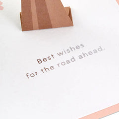Best Wishes for the Road Ahead 3D Pop-Up Wedding Card
