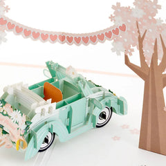 Best Wishes for the Road Ahead 3D Pop-Up Wedding Card