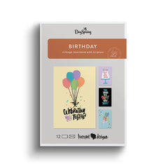 Celebrating You Today Assorted Religious Birthday Cards, Box of 12