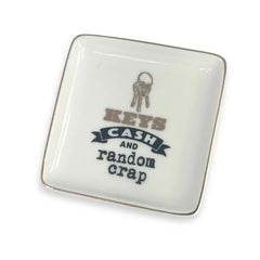 History & Heraldry Keys, Cash and Random Crap Trinket Dish, 3.5"