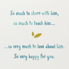 Congratulations on Your Sweet Grandson New Baby Boy Card for Grandparents