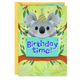 Warm Hugs Koala Birthday Card for Kid