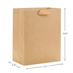 9.6" Kraft Medium Gift Bag