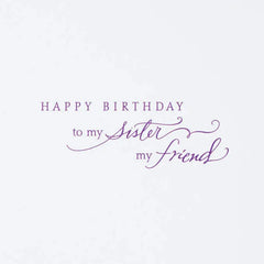 You're My Lifelong Friend Birthday Card for Sister