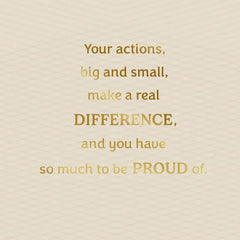 Your Actions Make a Difference Law School Graduation Card