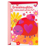 You're Wonderful Valentine's Day Card for Granddaughter