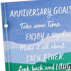 Goals for the Day Anniversary Card for Couple