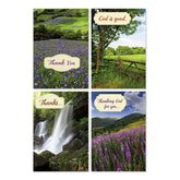 Vivid Landscapes Assorted Religious Thank You Cards, Box of 12