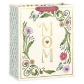 13" Mom Illustrated Floral Large Mother's Day Gift Bag