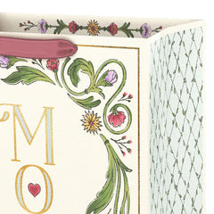13" Mom Illustrated Floral Large Mother's Day Gift Bag