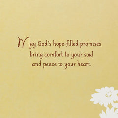 Promises of Comfort and Hope Religious Sympathy Card
