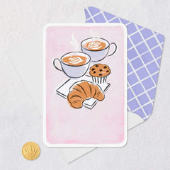 Lattes and Pastries Blank Card