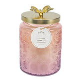 Lavender Rosemary Scented Glass Candle, 18.7 oz.