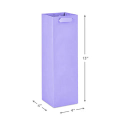 13" Lavender Wine Gift Bag