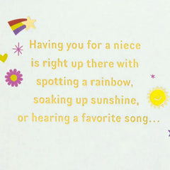 Having You for a Niece Is Pure Happiness Birthday Card