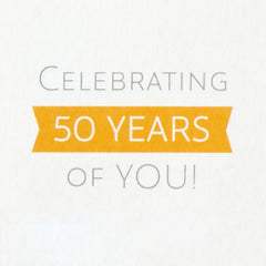 Celebrating You 3D Pop-Up 50th Birthday Card