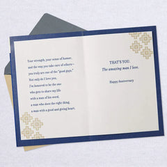 The Amazing Man I Love Anniversary Card for Husband