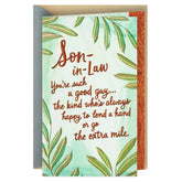 You Go the Extra Mile Birthday Card for Son-in-Law