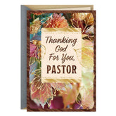 Thanking God for You Religious Clergy Appreciation Card for Pastor