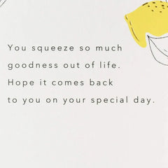 All the Goodness for You Birthday Card