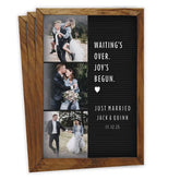 Joy's Begun Letter Board Flat Wedding Announcement