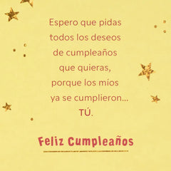 My Wish Came True With You Spanish-Language Birthday Card for Daughter