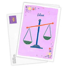 Bold and Bright Libra Zodiac Custom Card