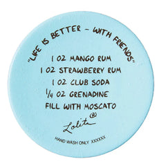 Lolita Life Is Better With Friends Wine Glass, 15 oz.