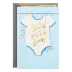 Luckiest Baby Ever Baby Boy Congratulations