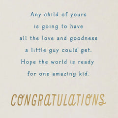 Luckiest Baby Ever Baby Boy Congratulations