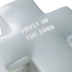 Confirmation Cross-Shaped Lidded Trinket Dish