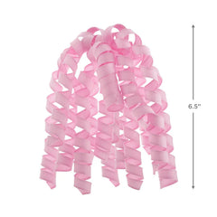 6.5" Light Pink Curly Ribbon Gift Bow