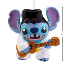 Disney Stitch Rock Star Stitch Shatterproof Hallmark Ornament