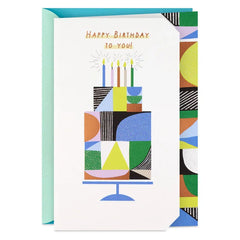 Happy Birthday and Happy Year Ahead Birthday Card