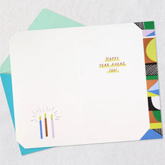Happy Birthday and Happy Year Ahead Birthday Card