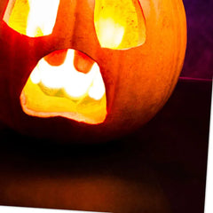 Lit Jack-o'-Lantern Funny Halloween Card