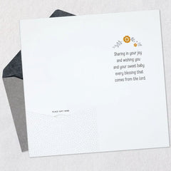 Little Lamb Money Holder Baby Baptism Card