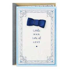 Little Man, Lots of Love New Baby Card for Boy