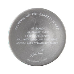 Lolita Birthdays Are the Confetti of Life Handpainted Wine Glass, 15 oz.