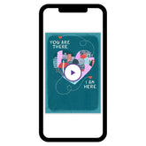 Love Over Distance Custom Card
