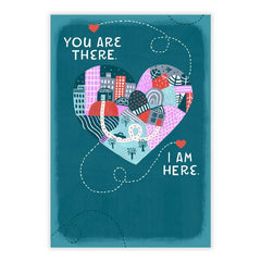 Love Over Distance Custom Card