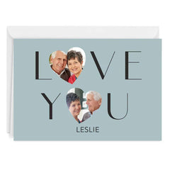 Heart Photos Custom Love Card