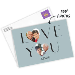 Heart Photos Custom Love Card
