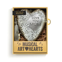 Demdaco Love You Mom Musical Art Heart, 3.5"