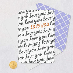Love You Blank Card