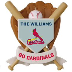 MLB St. Louis Cardinals™ Baseball Personalized Ornament, Custom Text