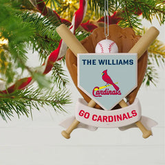 MLB St. Louis Cardinals™ Baseball Personalized Ornament, Custom Text