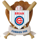MLB Chicago Cubsâ„¢ Baseball Personalized Ornament, Custom Text